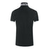 Aquascutum Branded Collar Black Polo Shirt